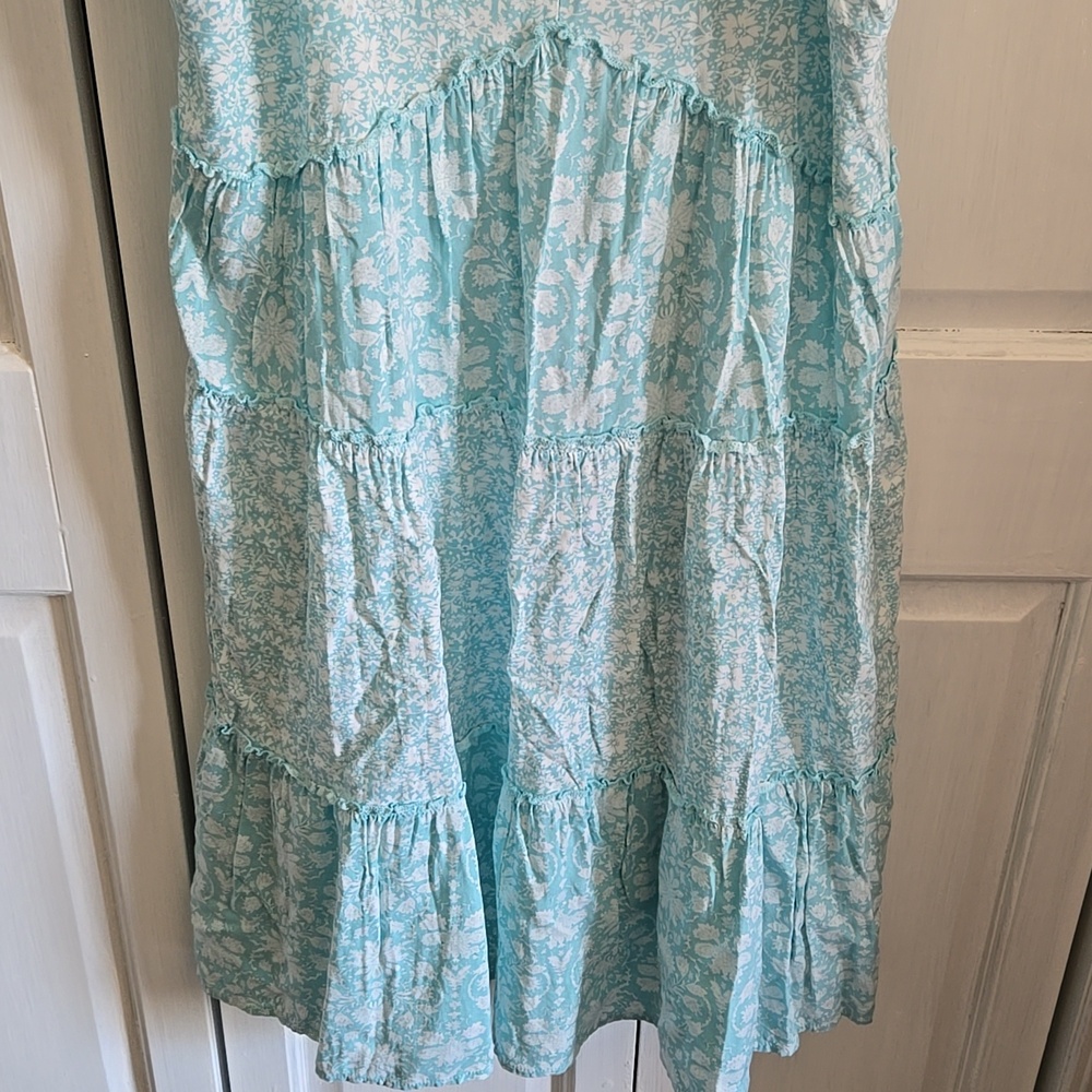 Maurices Turqoiuse and White Floral Dress - Picture 2 of 5